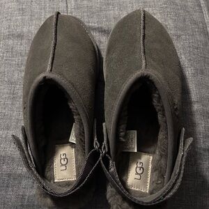 UGG Charcoal Suede Slippers